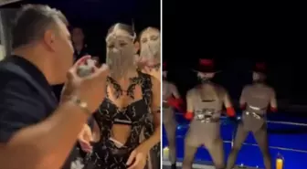 Aras Holding'in patronu mahkeme kararını dansöz oynatarak kutladı