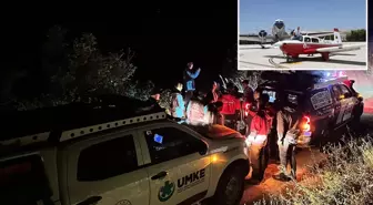 Bayburt'ta küçük uçak düştü! 2 kişiye ulaşılmaya çalışılıyor