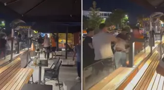 İki grup birbirine girdi, cadde boks ringine döndü