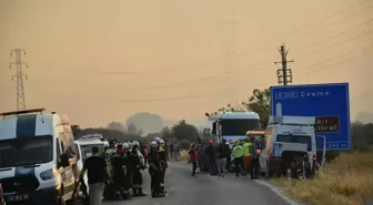 Çeşme'de Yangın: 3 Mahalle Tahliye Edildi, Destek Ekipleri Sevk Edildi