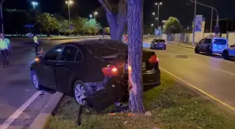 Maltepe'de Otomobil Ağaca Çarptı: Sürücü Yaralı