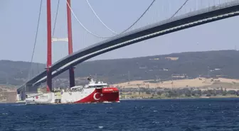Oruç Reis Sismik Araştırma Gemisi 1915 Çanakkale Köprüsü'nden Geçti