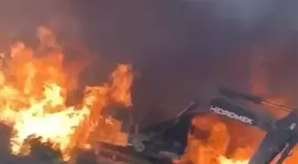 Hatay'daki Orman Yangınında Panik Anları