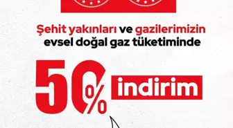 Bakan Göktaş'tan Şehit Yakınları ve Gazilere Doğal Gaz İndirimi İçin Teşekkür