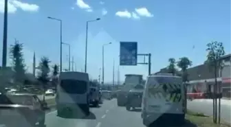 Düzce'de Sürücüler Acil Ambulansa Yol Verdi