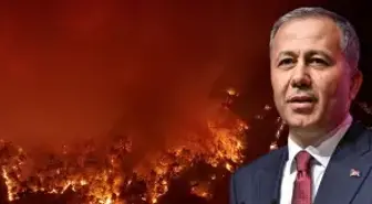 Bakan Yerlikaya: 65 orman yangınıyla ilgili 44 kişi gözaltına alındı, 10 kişi tutuklandı