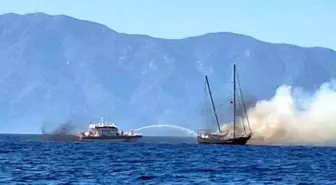 Bodrum'da Polonyalı Turistlerin Bulunduğu Tekne Yangınla Battı