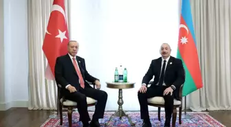 Cumhurbaşkanı Erdoğan, Azerbaycan Cumhurbaşkanı Aliyev ile görüştü