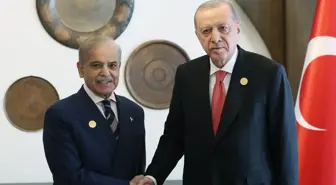 Cumhurbaşkanı Erdoğan, Pakistan Başbakanı Şahbaz Şerif ile Görüştü