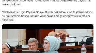 Emine Erdoğan'dan 'Kardeşlik Temelli Ekonomi: Etik Çok Taraflılık' konferansına ilişkin paylaşım