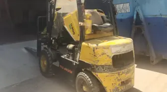 Forklift ile Motosiklet Çarpıştı: Bir Kişi Ağır Yaralandı
