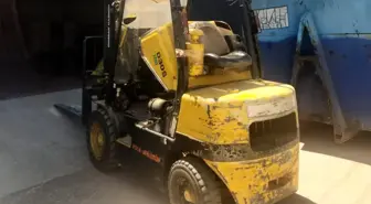 Forklift ile Motosiklet Çarpıştı: Sürücü Ağır Yaralı