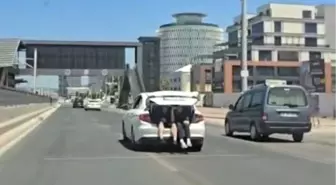 Bursa'da Tehlikeli Bagaj Yolculuğu