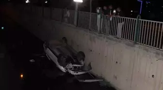 Kayseri'de Otomobil Su Kanalına Düştü: 1 Yaralı