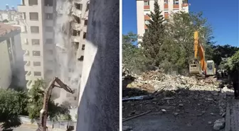 Maltepe'de yıkım sırasında 11 katlı bina çöktü