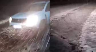 Türkiye sıcaktan kavrulurken bir şehir gece yarısı karla kaplandı