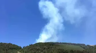 Kahramanmaraş'ta Ahır Dağı'nda Bahçe Yangınına Müdahale Başladı