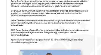 Dezenformasyonla Mücadele Merkezi'nden açıklama: Özgür Özel'in iddiaları gerçek dışı