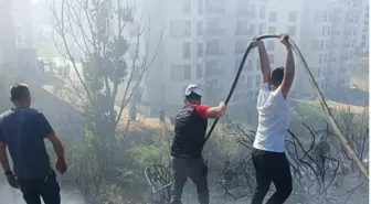 Gebze'de Otluk Alanda Çıkan Yangın Depoya Sıçradı