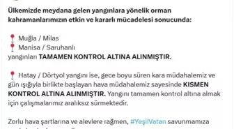 Muğla ve Manisa’daki Orman Yangınları Kontrol Altına Alındı
