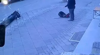 Trabzon'da Tırdan Fırlayan Lastik Motosiklete Çarptı