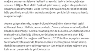 Pençe-Kilit Harekatı'nda Metan Gazına Maruz Kalan 5 Asker Şehit Oldu