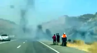 Siirt'te Ağaçlık Alanda Yangın Çıktı