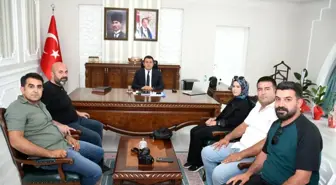 Yeni Kaymakam Burak Dertlioğlu'na Basından Ziyaret