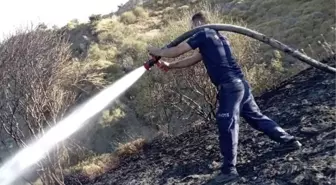 Marmara Adası'nda Arazi Yangını Kontrol Altına Alındı