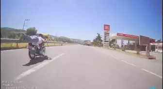 Motosiklet Sürücüsüne Yüzüstü Kullanım Nedeniyle Ceza