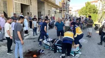 Seyir halindeki motosikletten düşen 65 yaşındaki kadın ağır yaralandı