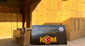 Adana'da 11 Milyon Kaçak Makaron Ele Geçirildi