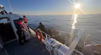 Datça Açıklarında Düzensiz Göçmenler Kurtarıldı