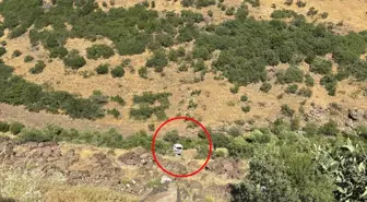Elazığ'da Uçurumdan Yuvarlanan Araçta Sürücü Hayatını Kaybetti