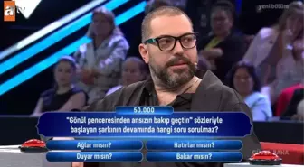 Gönül penceresinden ansızın bakıp geçtin sözleriyle başlayan şarkının devamında hangi soru sorulmaz?