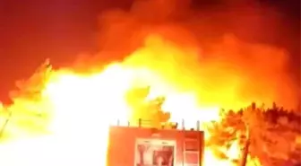Samandağ'da Orman Yangınına İtfaiye Müdahalesi