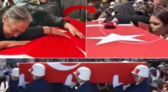 Türkiye kahramanlarını uğurluyor! Şehidin kızından herkesi ağlatan hareket