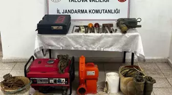 Yalova'da Kaçak Kazı Yapan 3 Şüpheli Suçüstü Yakalandı