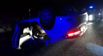 Malatya'da Devrilen Otomobilde 4 Yaralı