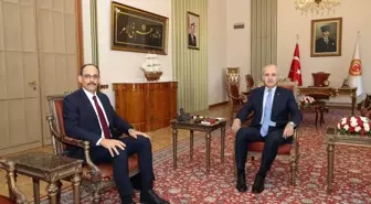 TBMM Başkanı Numan Kurtulmuş, MİT Başkanı İbrahim Kalın'ı kabul etti