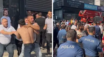 Atölye yangının söndürmeye giden itfaiyecilere, firma sahiplerinden saldırı