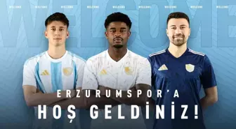 Erzurumspor FK, Üç Yeni Transferle Gücüne Güç Katıyor