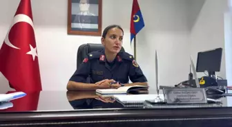 Tekirdağ'ın İlk Kadın İlçe Jandarma Komutanı Elifnur Dağdeviren Göreve Başladı