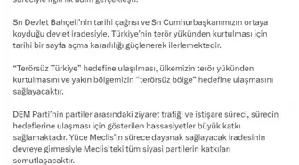 AK Parti Sözcüsü Çelik: 'Terörsüz Türkiye' hedefine ulaşmak için kritik bir eşik geçildi
