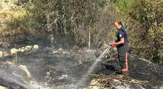 Malatya'da Bahçede Yangın Çıktı, İtfaiye Müdahale Etti