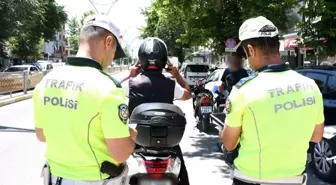 Erzincan'da Motosiklet Denetimleri Devam Ediyor