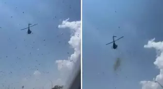 Ölen adamın vasiyeti şaşırttı! Cenazesinde helikopterden para yağdırıldı