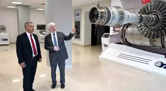 Anadolu Üniversitesi Rektörü TUSAŞ Motor Sanayii'ni Ziyaret Etti