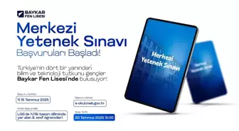 Baykar Fen Lisesi 2025-2026'da Öğrencilerini Bekliyor