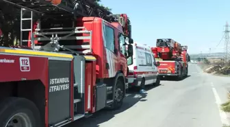 Büyükçekmece'de Buğday Tarlasındaki Yangın